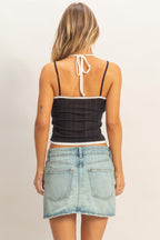 RIBBED KNIT CAMISOLE
