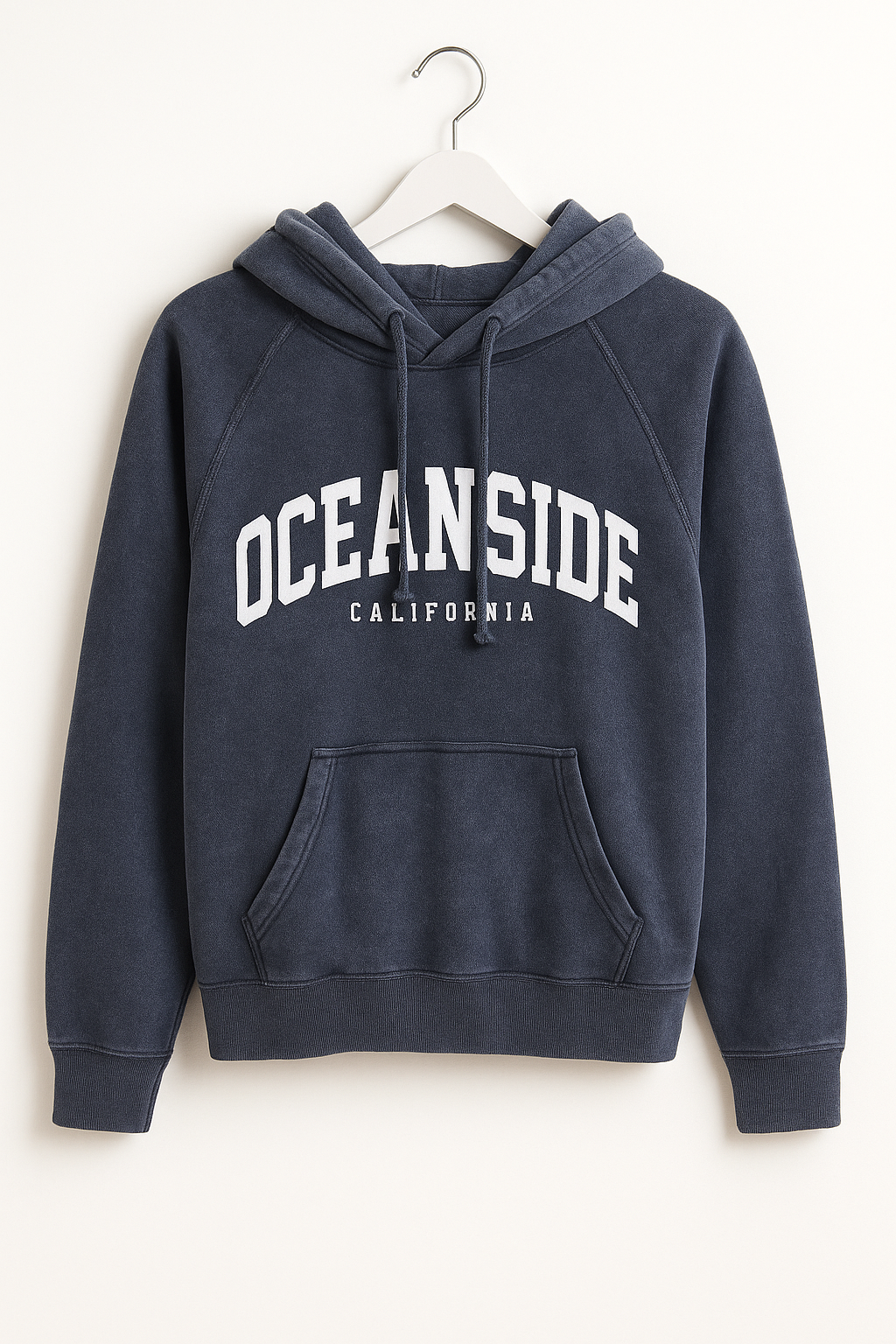 VINTAGE MINERAL WASHED HOODIE  DENIM