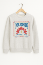 SUN DAZE CREW LIGHT HEATHER GRAY