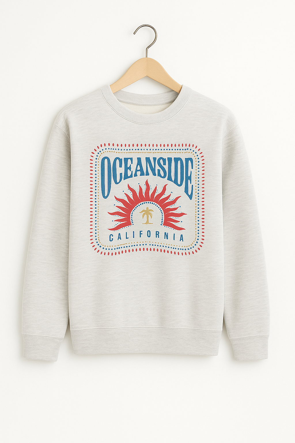 SUN DAZE CREW LIGHT HEATHER GRAY