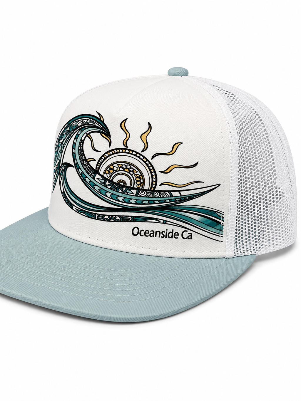 SUNSET WAVE TRUCKER HAT