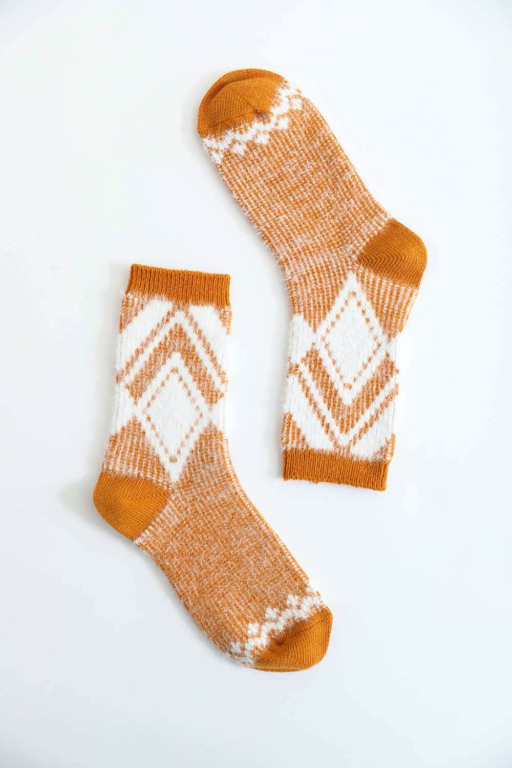FAUX MOHAIR SOCKS