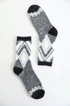 FAUX MOHAIR SOCKS