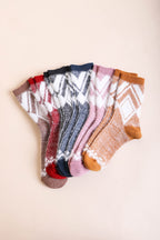 FAUX MOHAIR SOCKS