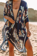 FLORAL CARDIGAN BEACH COVER