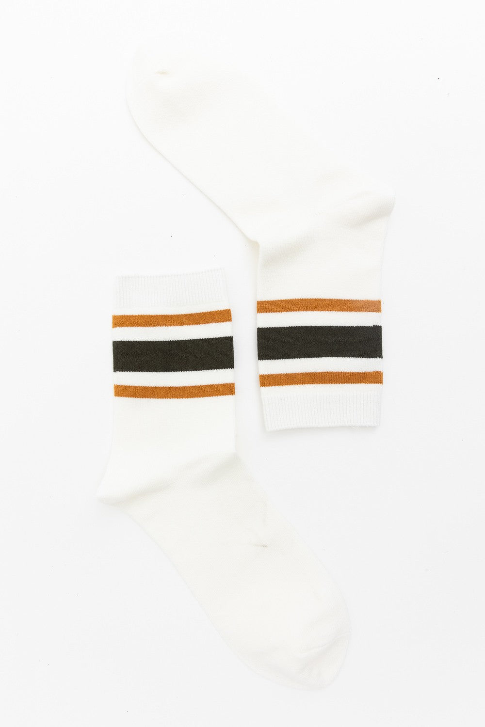 RETRO STRIPE STYLE CREW SOCKS