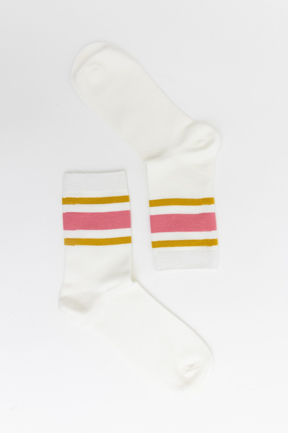 RETRO STRIPE STYLE CREW SOCKS