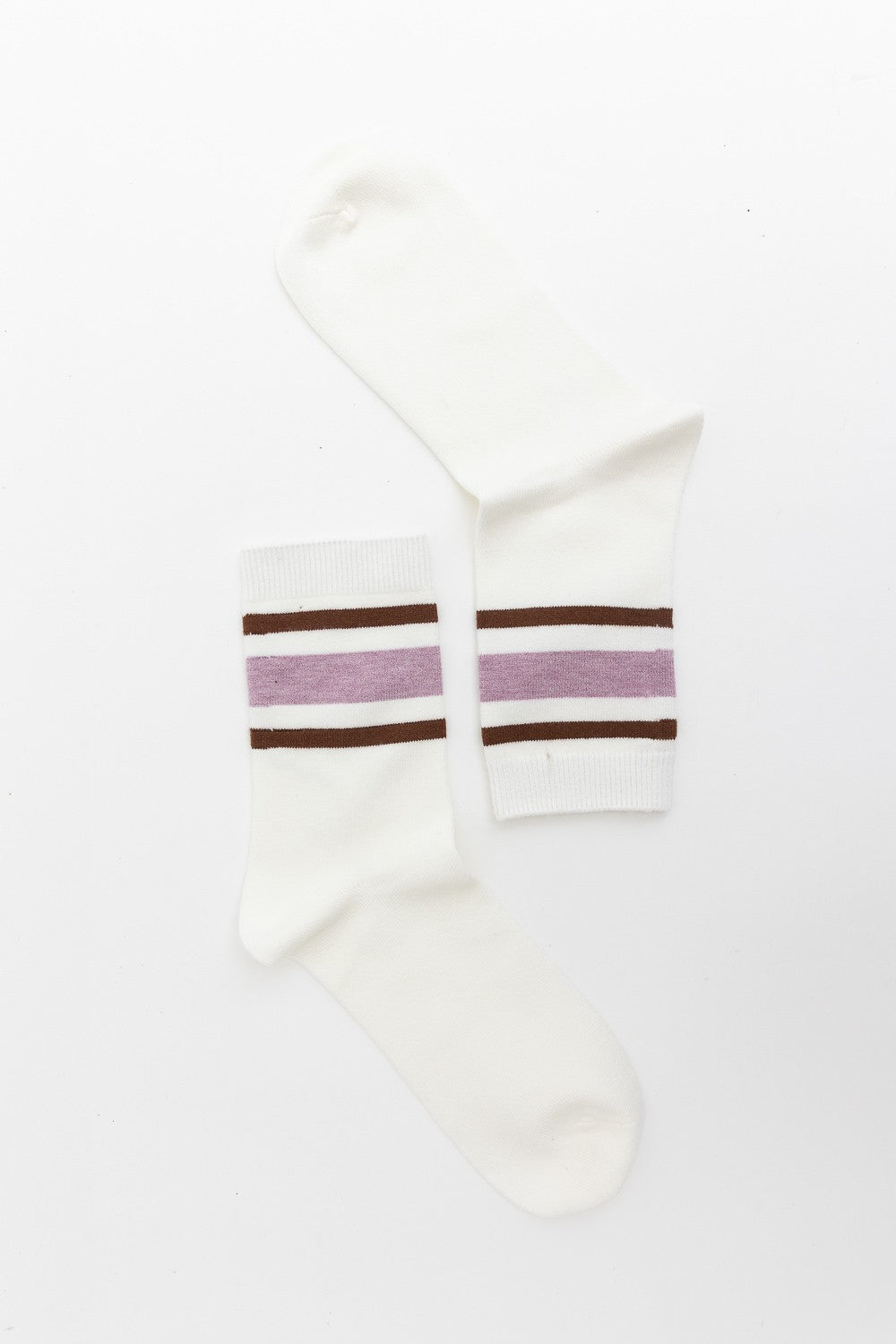 RETRO STRIPE STYLE CREW SOCKS