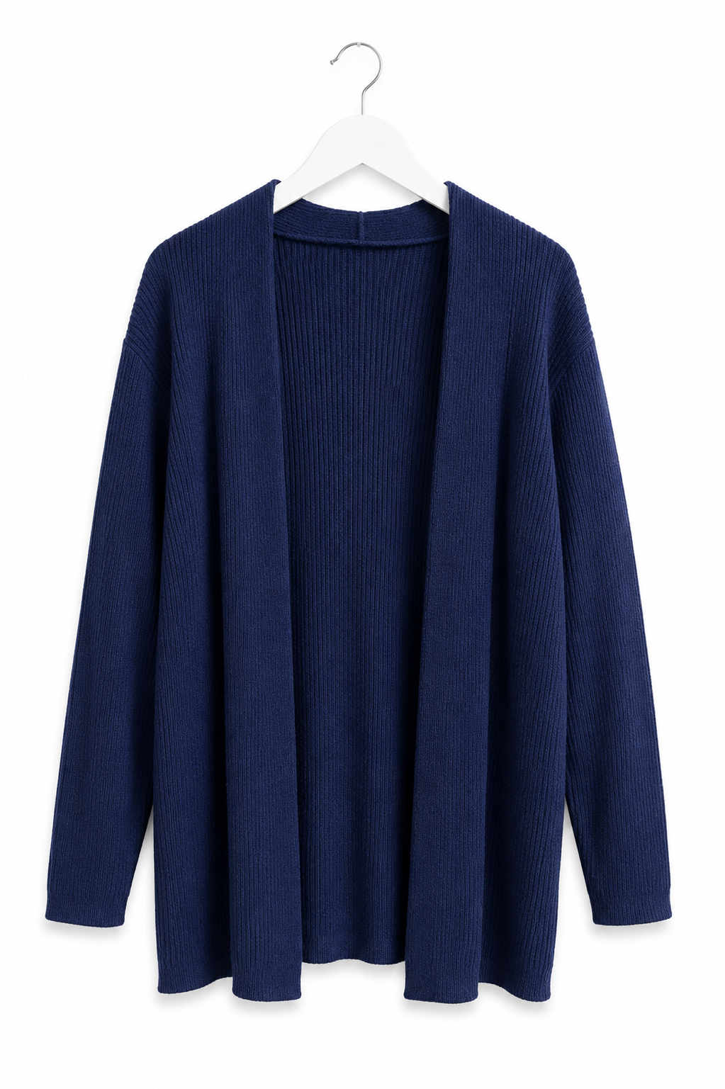 HOODED KNITTED CARDIGAN