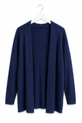 HOODED KNITTED CARDIGAN