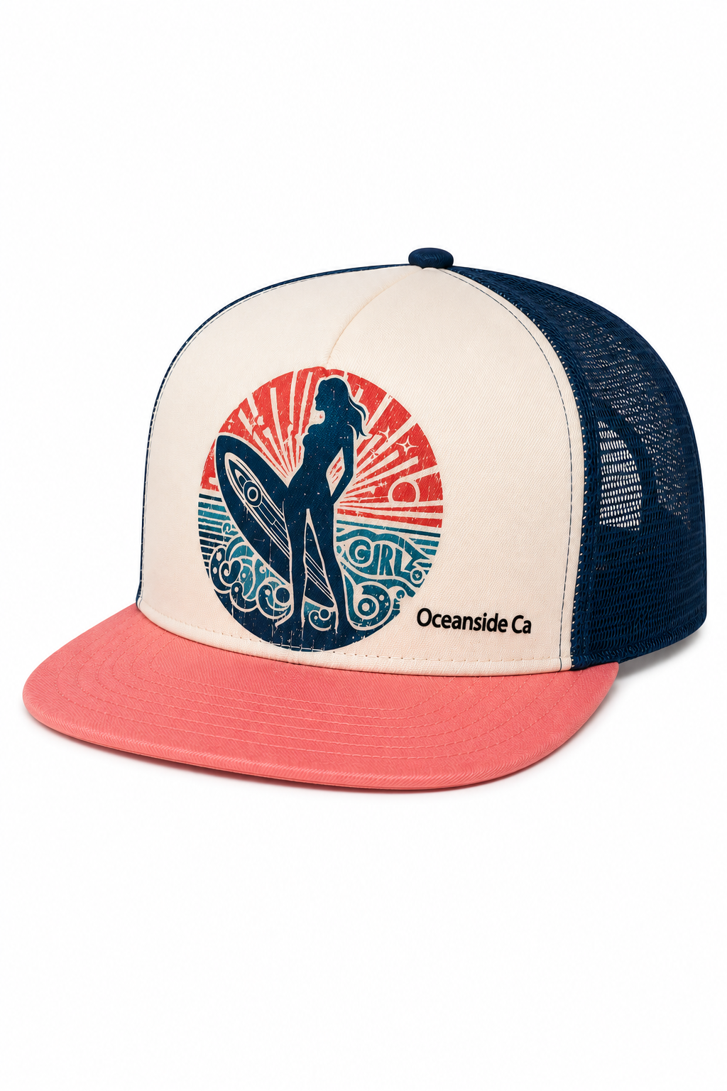 SURFER CHICK TRUCKER HAT