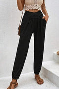 SLANT POCKET PANTS BLACK