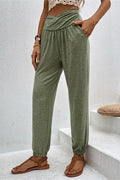 SLANT POCKET PANTS GREEN
