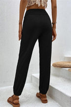 SLANT POCKET PANTS BLACK