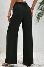 WIDE LEG PANTS W/POCKETS BLACK