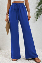 WIDE LEG PANTS W/POCKETS ROYAL
