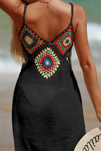 CROCHET V-NECK BEACH COVER