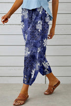 BOHO 3 BUTTONS TROUSERS PURPLE
