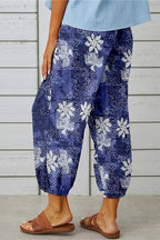 BOHO 3 BUTTONS TROUSERS PURPLE
