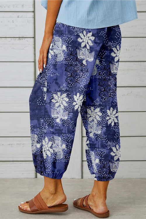 BOHO 3 BUTTONS TROUSERS PURPLE