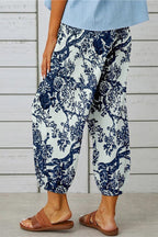 BOHO 3 BUTTONS TROUSERS WHITE