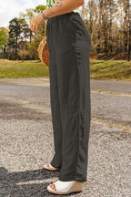 DRAWSTRING PANTS W/POCKETS GRAY