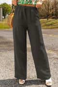 DRAWSTRING PANTS W/POCKETS GRAY