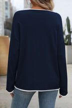 LIGHTWEIGHT SWEATER SHIRT NAVY