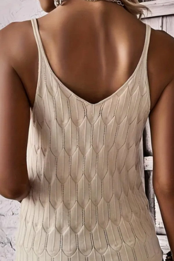BACKLESS V-NECK TANK TOP