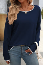 LIGHTWEIGHT SWEATER SHIRT NAVY