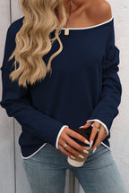 LIGHTWEIGHT SWEATER SHIRT NAVY
