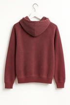 VINTAGE MINERAL WASHED HOODIE BRICK