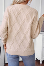 DIAMOND PATTERN SWEATER