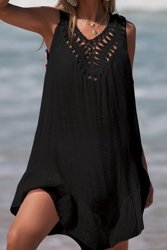 CROCHET HOLLOW BEACH COVER