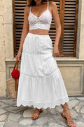 LACE TRIM MAXI SKIRT