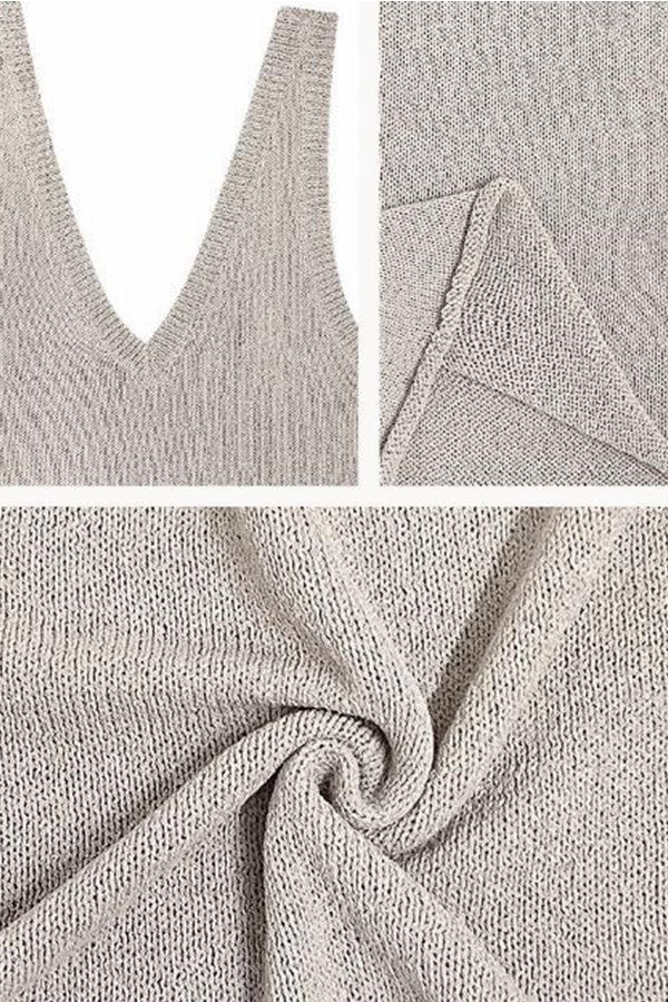 BACKLESS KNIT TANK TOP