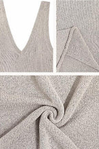 BACKLESS KNIT TANK TOP