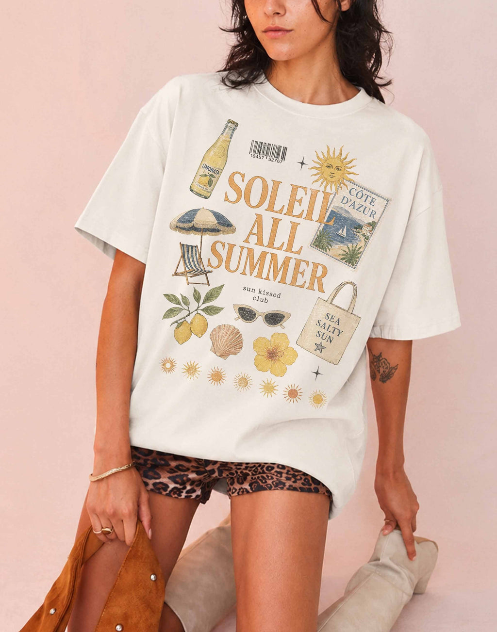 SOLEIL ALL SUMMER OVERSIZED TEE