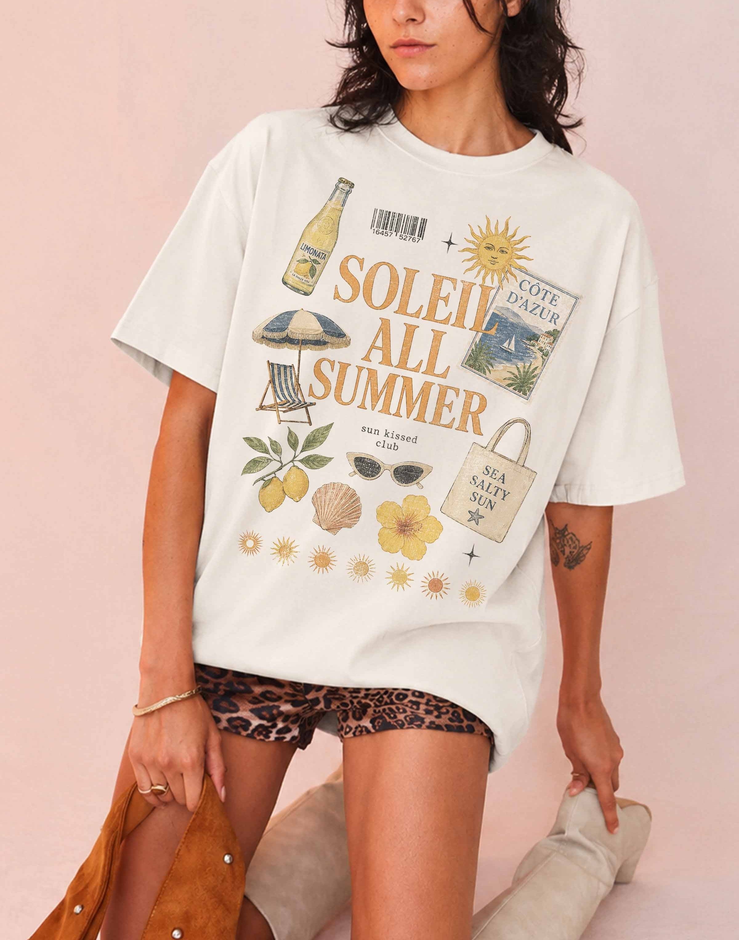 SOLEIL ALL SUMMER OVERSIZED TEE