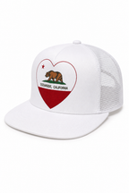 CALIFORNIA HEART TRUCKER HAT