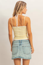 RIBBED KNIT CAMISOLE