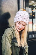 CHUNKY POM BEANIE