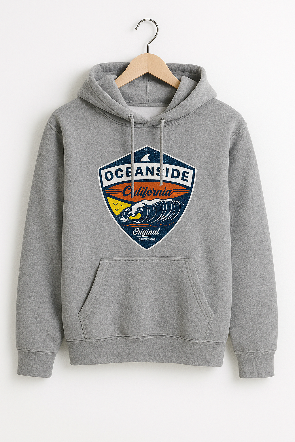 SURF CREST HOODIE GRAY