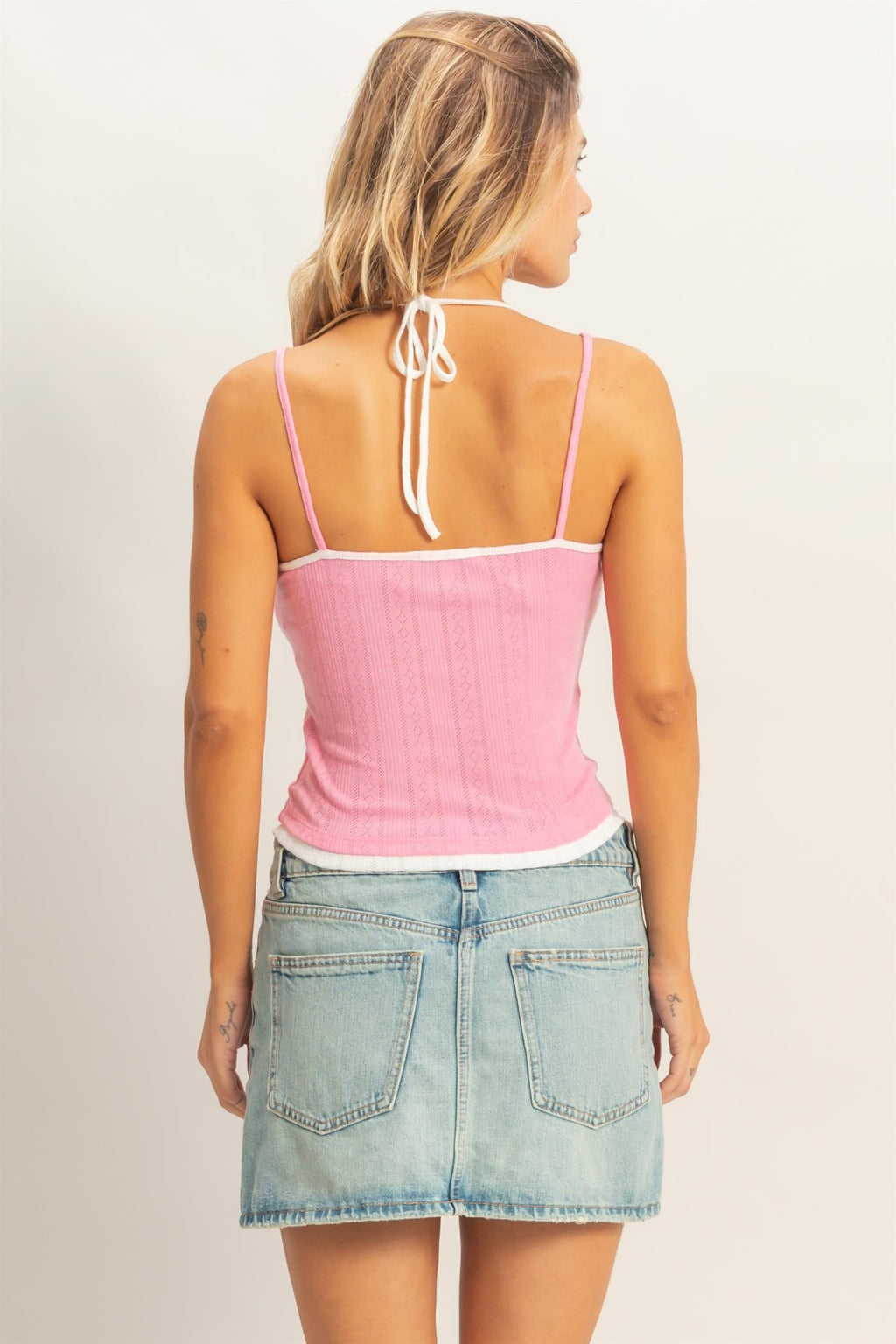 RIBBED KNIT CAMISOLE