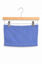 WASHED RIBBED SEAMLESS TUBE TOP