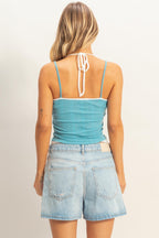 RIBBED KNIT CAMISOLE