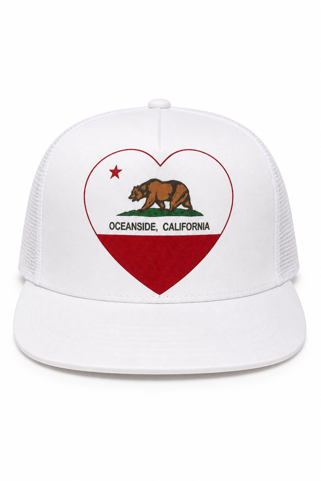 CALIFORNIA HEART TRUCKER HAT