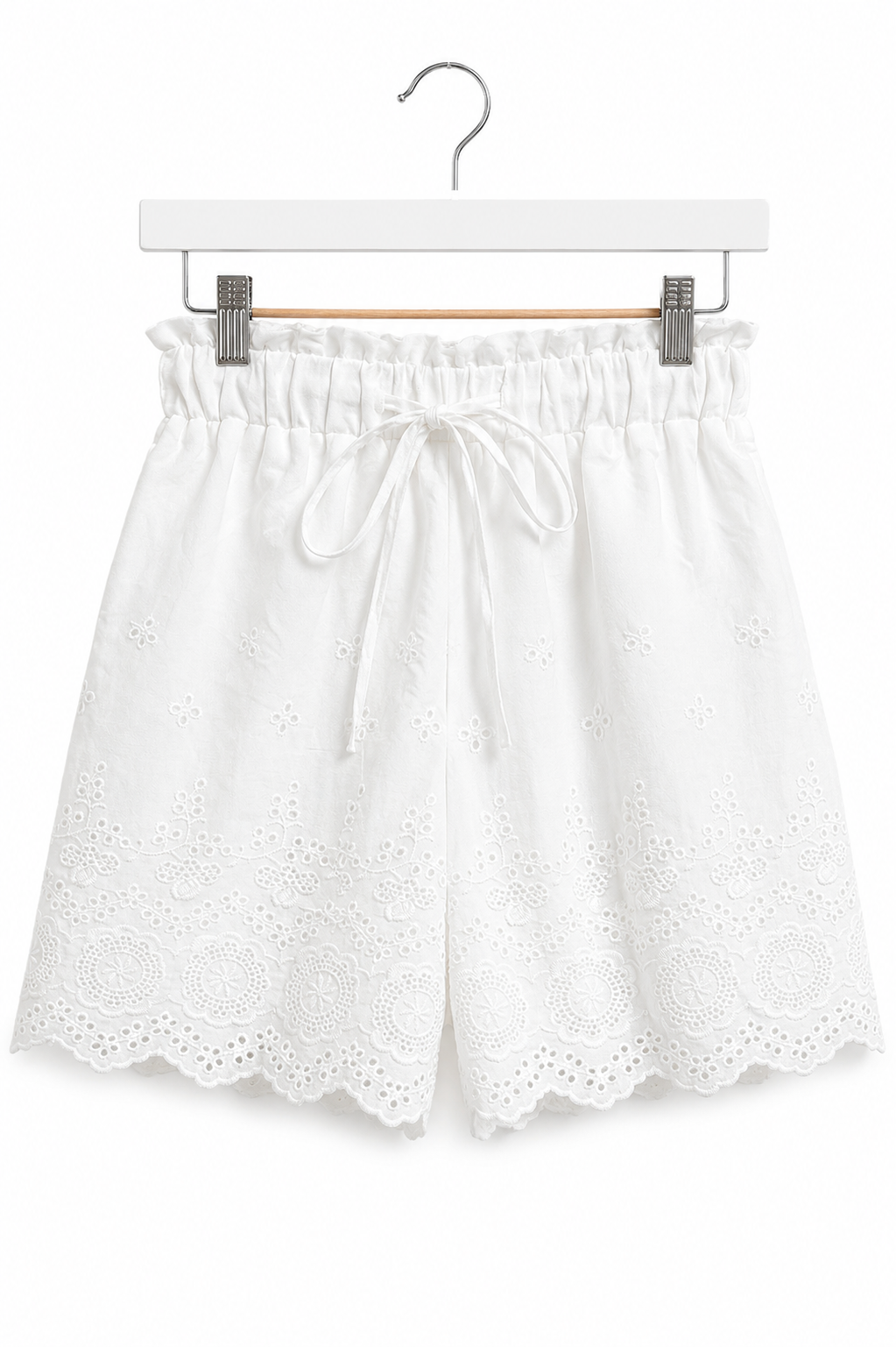LACE EYELET SHORTS