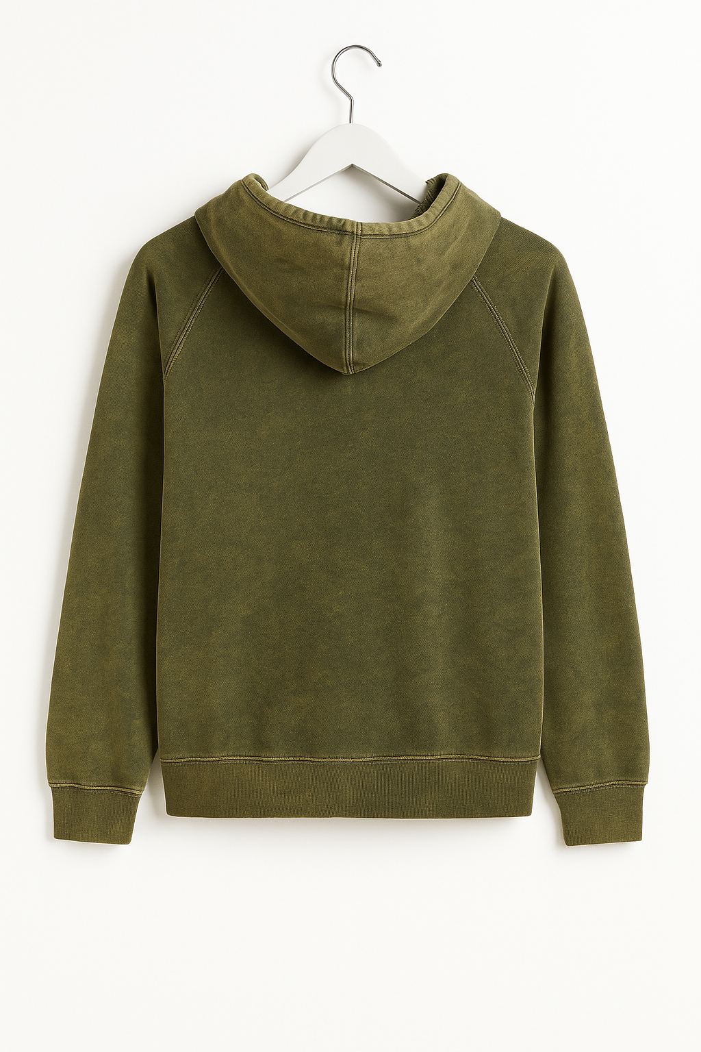 VINTAGE MINERAL WASHED HOODIE OLIVE