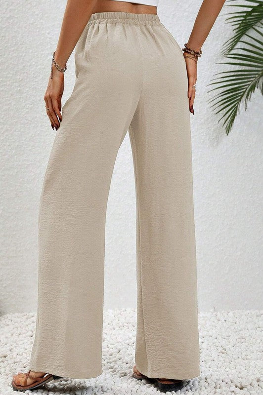 WIDE LEG PANTS W/POCKETS